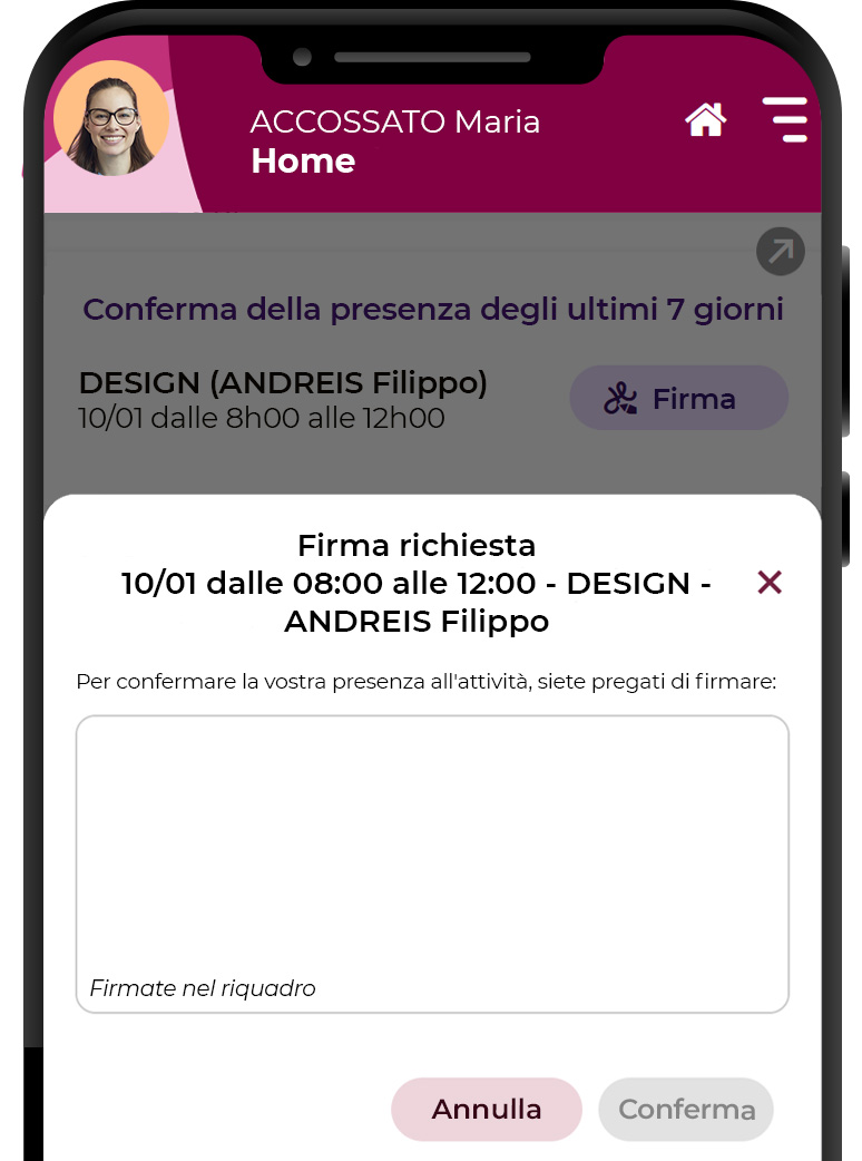 La firma elettronica per attestare le presenze ai corsi di formazione